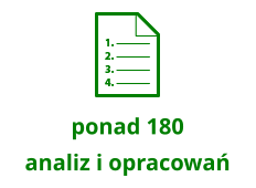 ponad 180  analiz i opracowa